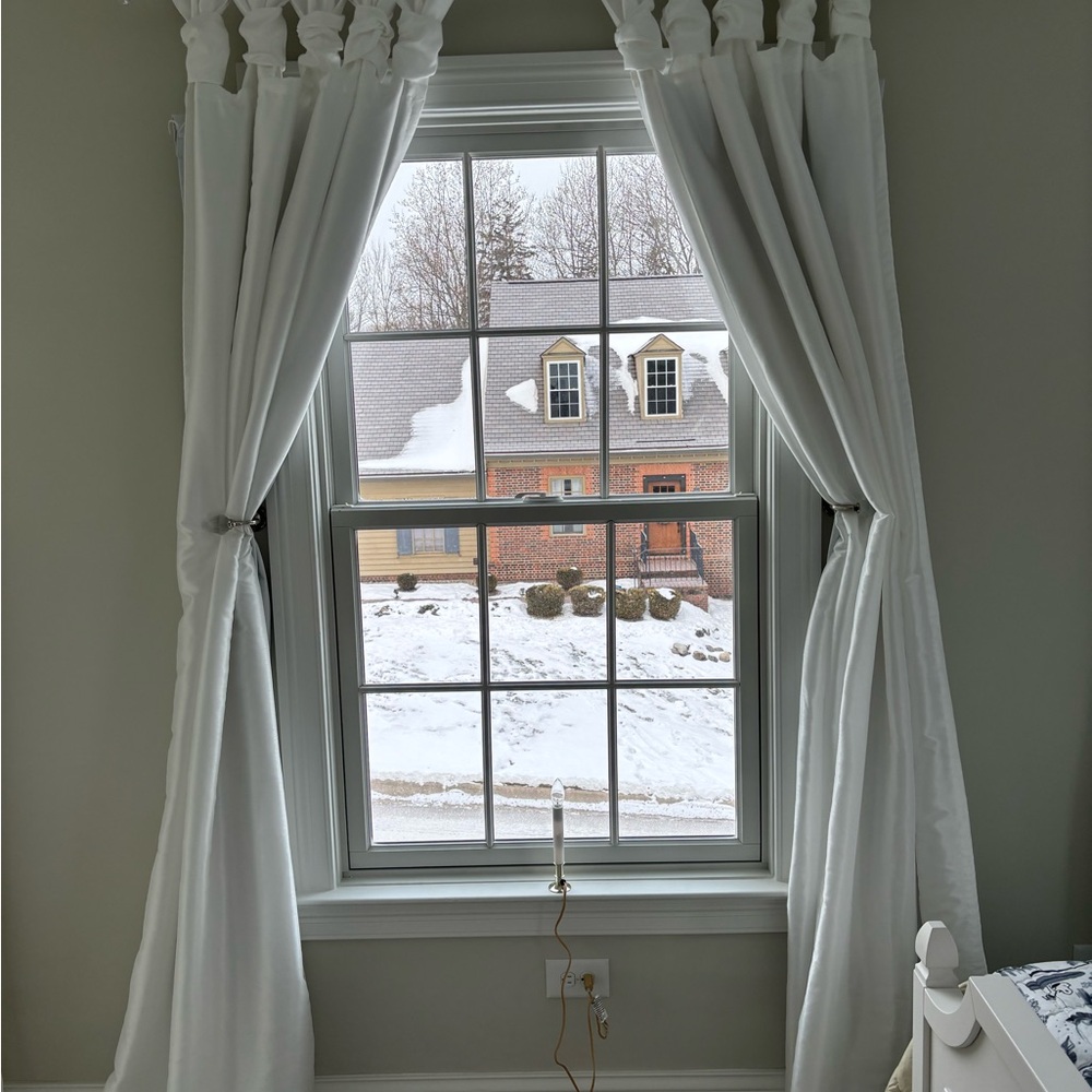 Elegant White Window Curtains